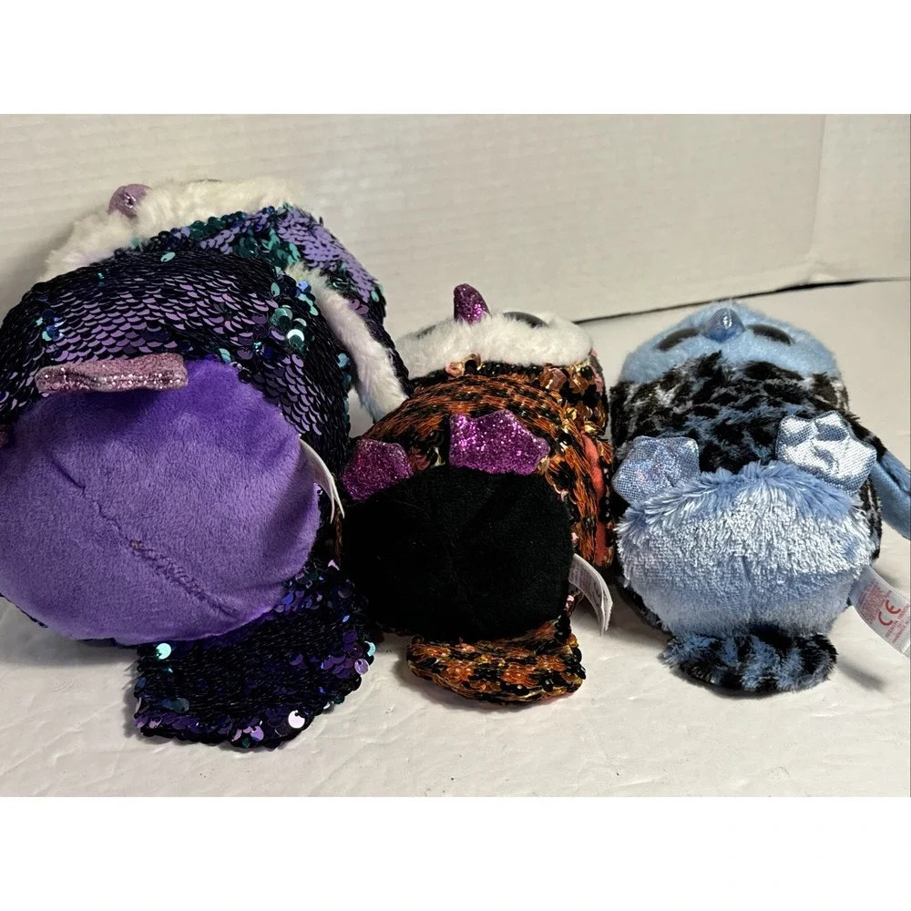 TY Flippables Sequin Plush - MOONLIGHT the Owl 9